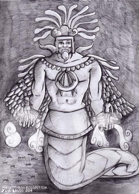 Dibujos Y Sketches De Jane Lasso Dibujo Quetzalcoatl