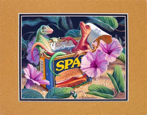 Spambiance Art By Thor Gecko Spam Can Hawaii Hawaiian Geckos And