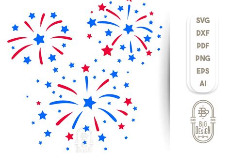 4th of July SVG - Fireworks SVG File (685599) | SVGs | Design Bundles