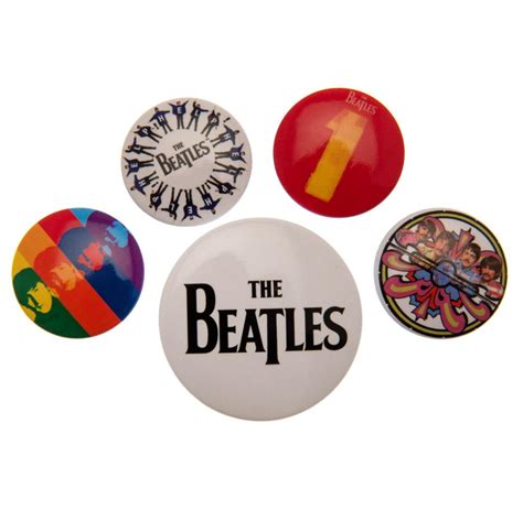 Buy The Beatles Button Badge Set Bk Football Heaven
