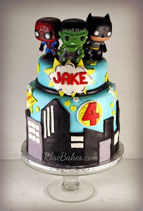 Original design for a wolverine cake. Super Heroes Cake from RoseBakes.com | Superhero cake, Marvel cake, Boy birthday cake