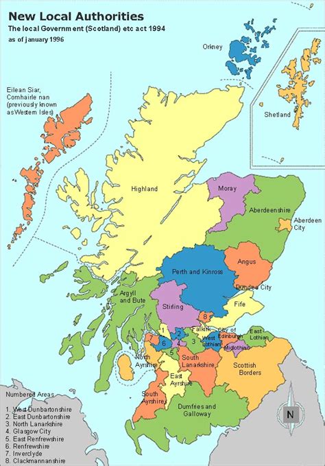 Scotland Clan Map Authorities Map And Regions And Towns Map