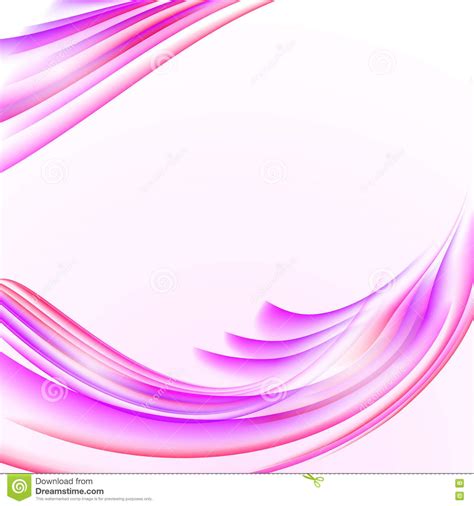 Abstract White Background With Pink Striped Waves Texture Blank Stock