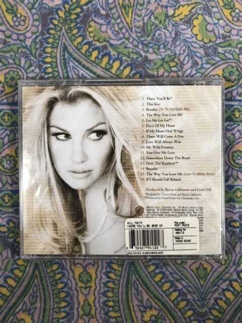There Youll Be The Best Of Faith Hill By Faith Hill Cd Jan 2002