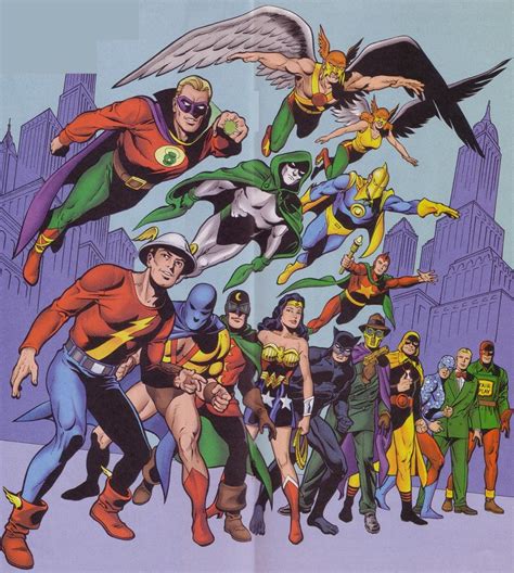 Post Crisis Golden Age Justice Society By Peter Grau Christian Alamy