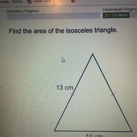 How To Find The Area Of An Isosceles Triangle Mathswatch Haiper
