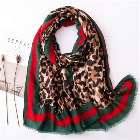 Womens Shawl Animal Print Leopard Print Vintage Style Etsy