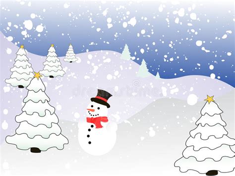 Snowman Stock Vector Illustration Of Snow Decorative 10821468