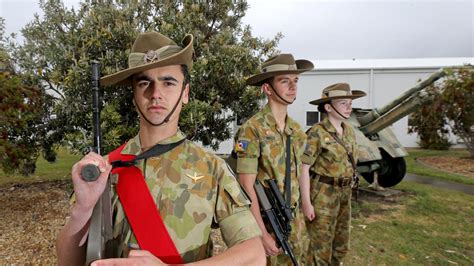 tasmanian cadets celebrate 135 years with parade the advertiser