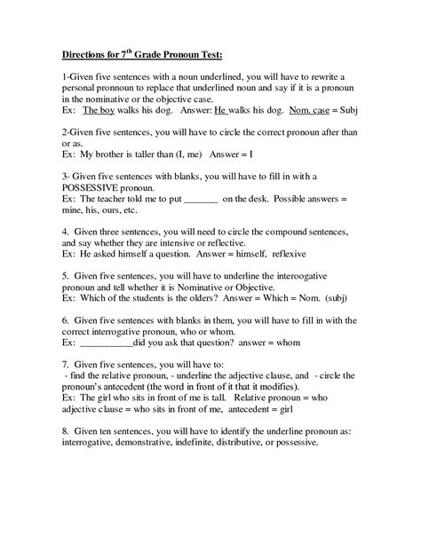 Grade 7 English Worksheets Printable Printable Worksheets