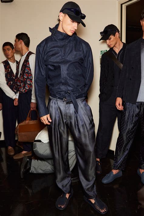 Giorgio Armani Spring 2024 Mens Fashion Show Backstage The Impression