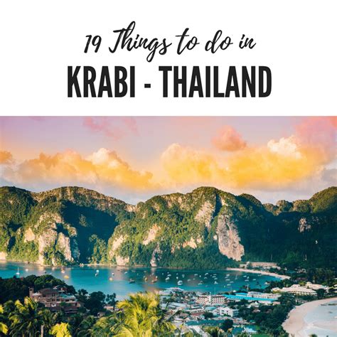 19 Things To Do In Krabi Thailand