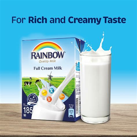 Rainbow Uht Milk Full Cream 6 X 185ml Online At Best Price Uht Milk