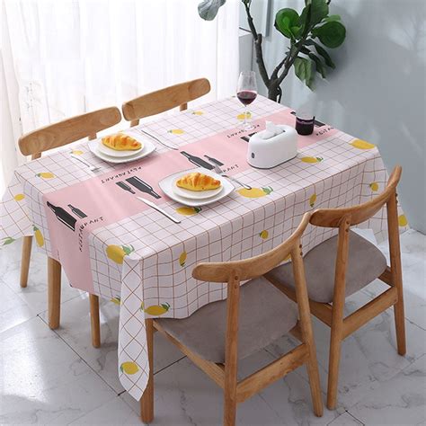 Boyijia Waterproof Pvc Coffee Tablecloth Spillproof Table Protector Mat