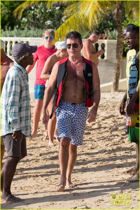 photo simon cowell flaunts chest hair barbados vacation 16 photo 3270429 just jared