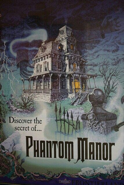 Attraction Poster Phantom Manor Disneyland Paris Affiches Disney