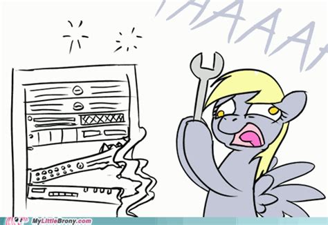 Derpy Fixing Computer My Little Pony Friendship Is Magic Know Your