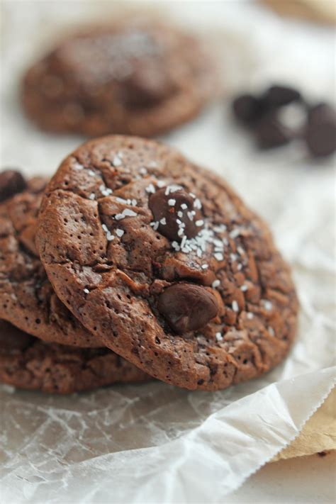 Chocolate Truffle Cookies With Sea Salt