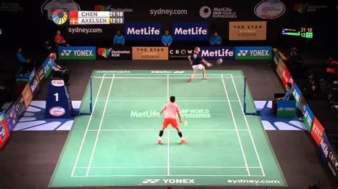 Son did come back to ahmedabad: Viktor Axelsen's backhand smash catches Chen Long off ...