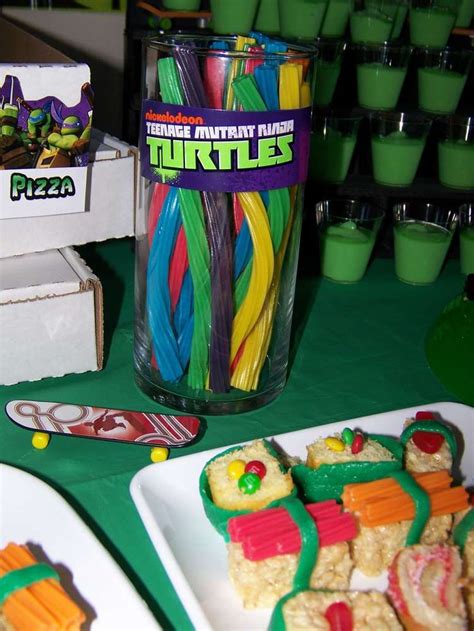 Ninja Turtles Birthday Party Tmnt Party Ninja Party Ninja Turtle Birthday Dinosaur Birthday