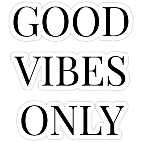 Good Vibes Only Stickers By Mystylerepublic Redbubble