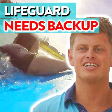 2 drowning women and only 1 lifeguard lifeguard must think quickly to save them both 😱2
