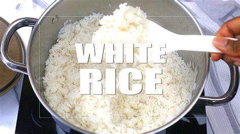 White Rice How To Cook Long Grain Rice Youtube