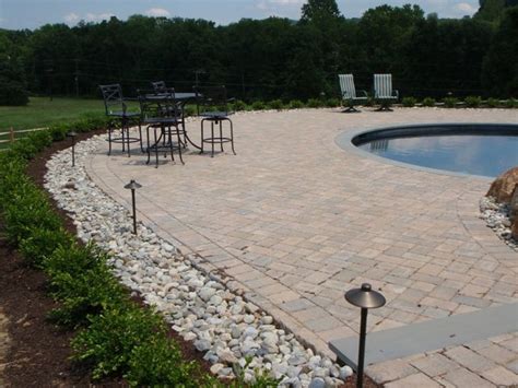Ep Henry Pool Deck With Delaware River Rock Traditional Patio