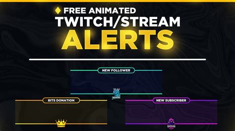 Free Animated Twitch Alert Template Aep Download Free After Effects