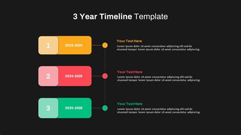 3 Year Timeline Powerpoint Template Slidebazaar