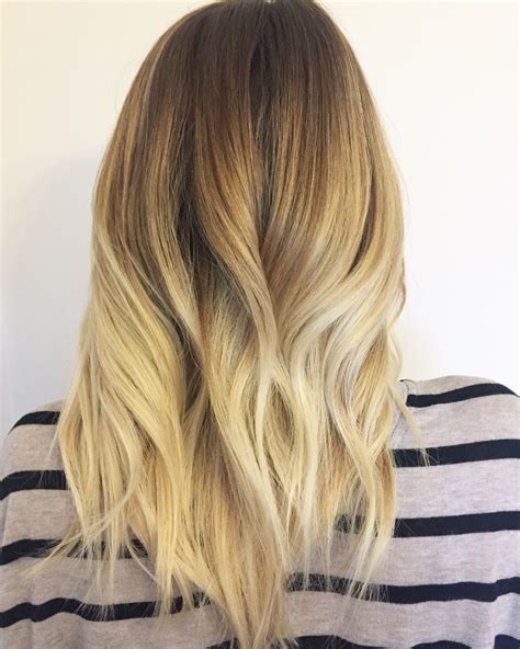 Solid Golden Blonde Hair Balayage That Blends To Beautiful Dimension