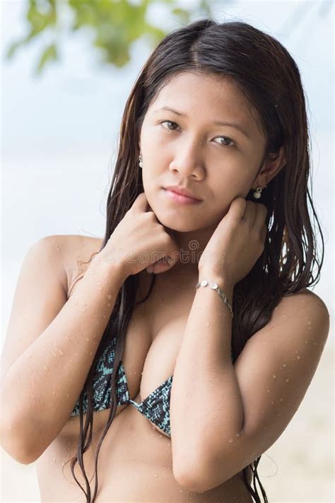 Attractive Filipina Woman Stock Image Image Of Hair 38748431