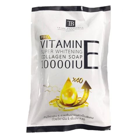 Tb Pro Vitamin E Super Whiteningx40 Collagen Soap 80g