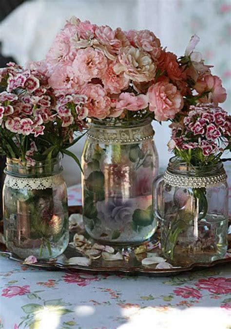 71 best Jam Jar Flowersx images on Pinterest | Flower arrangements