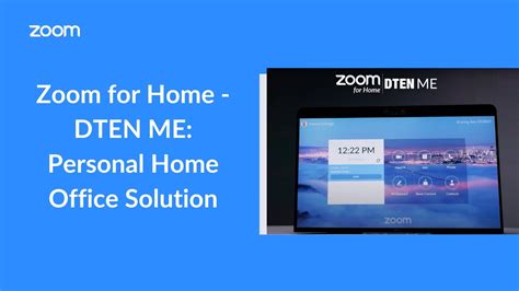 Zoom For Home Dten Me Personal Home Office Solution Youtube