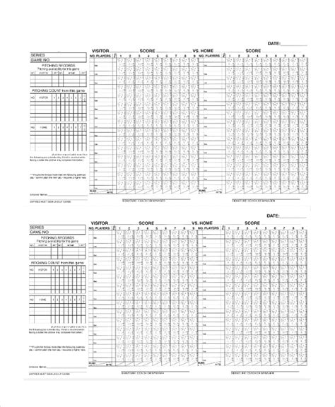 Get the latest major league baseball box scores, stats, and live game results. FREE 6+ Sample Baseball Score Sheet Templates in PDF