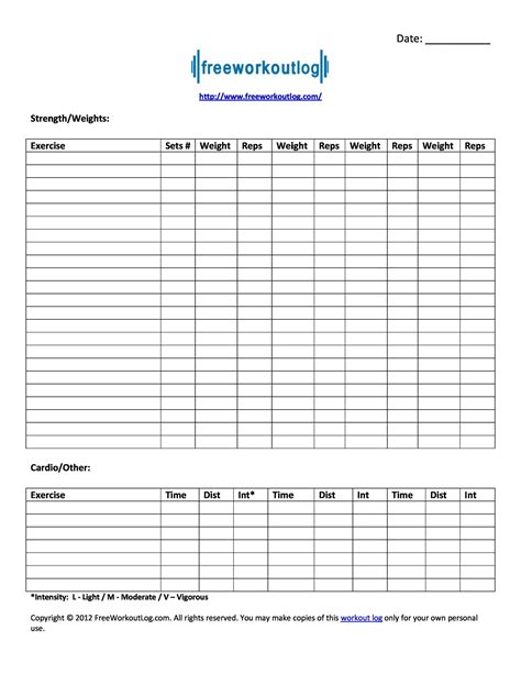 Fillable Monthly Exercise Planner Workout Log Printable Planner Monthly