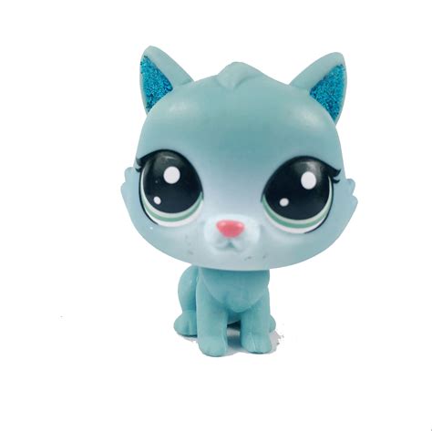 Littlest Pet Shop Sparkle Spectacular Lps Sparkle Blue Cat Kitten Kids