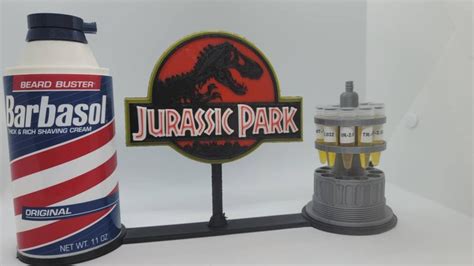 Jurassic Park Cryo Barbasol Can 3d Printed Replica Etsy