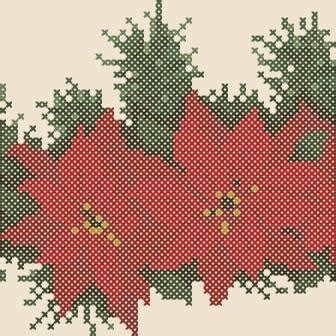 Download floral, alphabet and many more fun cross stitch patterns for free on dmc.com! X-Stitch Magic: Kitchen Series: Christmas Poinsettia