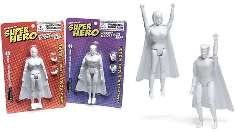 Blank Action Figures Let You Customize Your Own Superheroes Action Figures Superhero Let It Be