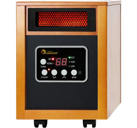 Dr Infrared Heater Portable Space Heater, Original, 1500-Watt, Cherry