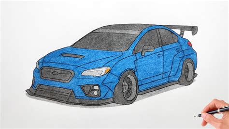 How To Draw A Subaru Impreza Wrx Sti 2014 Stance Drawing Subaru