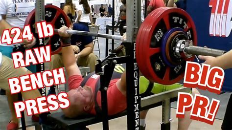 424 lb raw bench press post surgery pr the 2019 world sports expo in atlanta georgia youtube