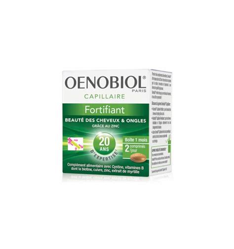 Capillaire Fortifiant 60 Tablets Oenobiol Oenobiol Fortifying Hair