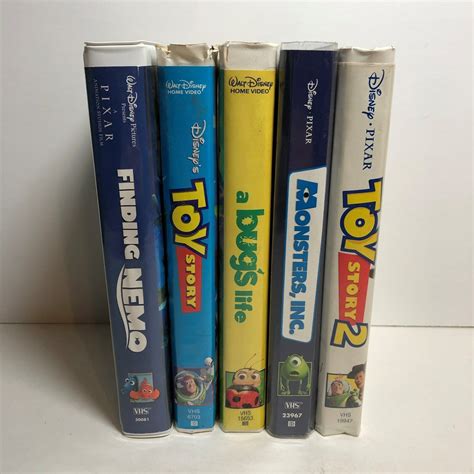 Mavin Disney Pixar Vhs Tapes Finding Nemo Toy Story A Bugs Life Monsters Inc