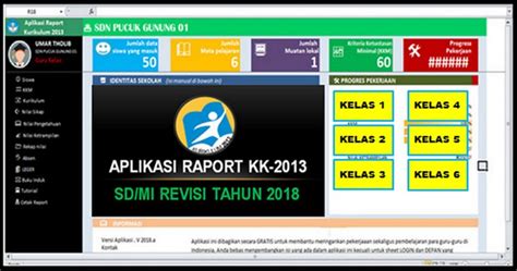 Download aplikasi raport kurikulum 2013 (raport k13) sesuai permendikbud 23 tahun 2016 versi terbaru dua model raport dalam satu aplikasi untuk raport sd, smp dan mts. Aplikasi Raport K13 Kelas 1 , 2 , 3 , 4 , 5 dan 6 Semester ...