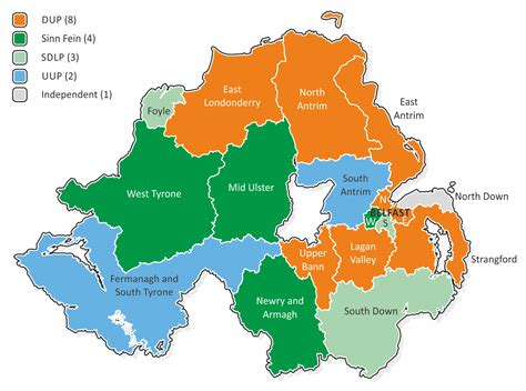Map Of Northern Ireland Constituencies