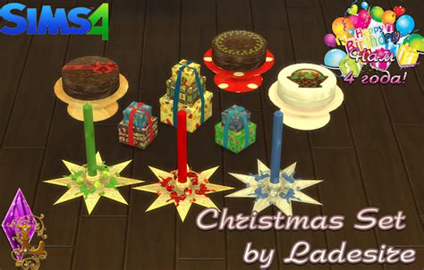 Sims 4 Ccs The Best Christmas Set By Ladesire