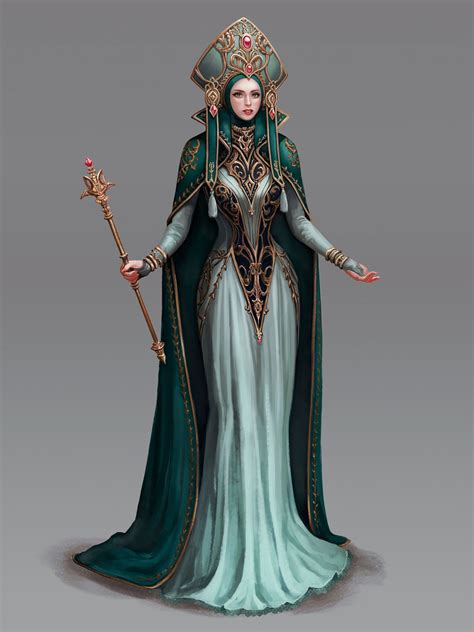 Artstation High Priestess Wonmi Choi Fantasy Fashion Costume